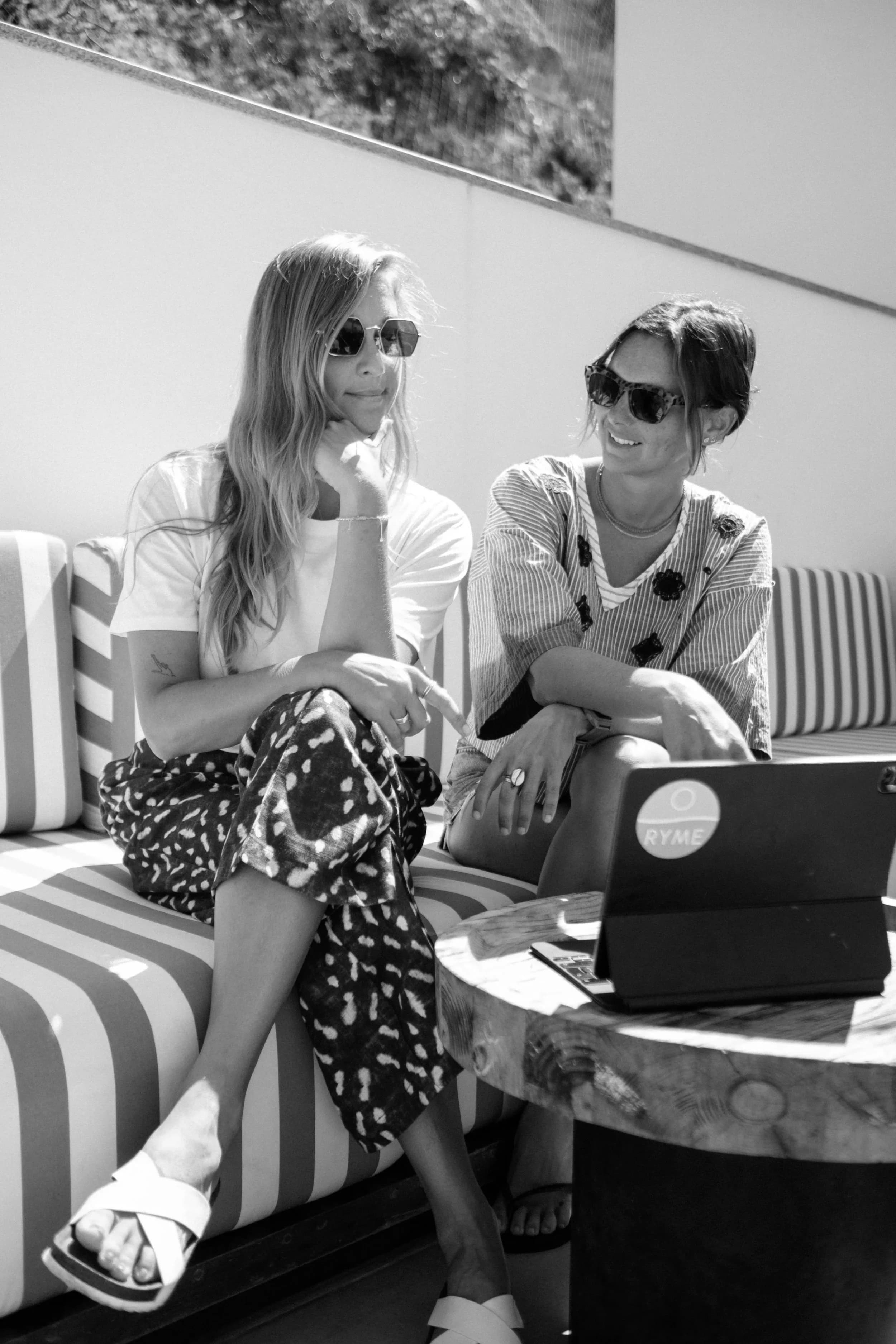women resting together at a ryme retreat